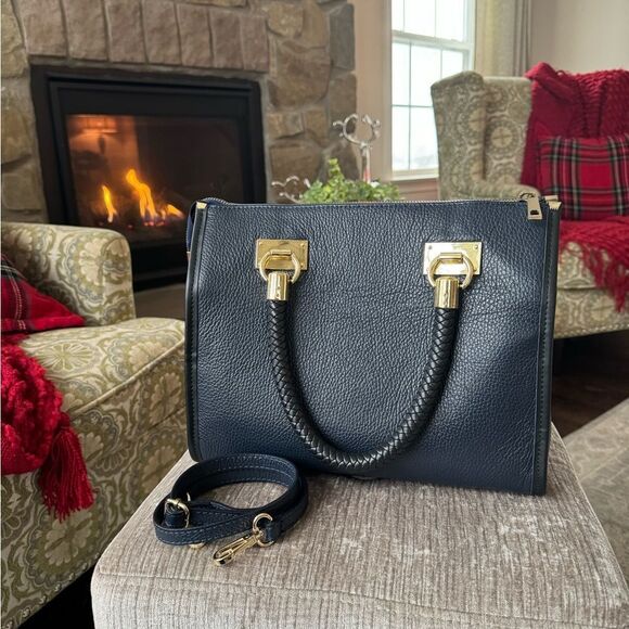 Navy with red strip Persaman New York purse - Picture 2 of 6